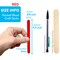CraftySticks Colored Wood Craft Sticks 4.5 Inch, Red Orange Yellow Green Blue Purple White Black Pink Brown Popsicle Sticks